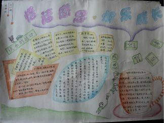 感恩手抄报版面设计图5