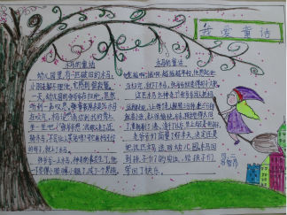 我爱童话手抄报版面设计图