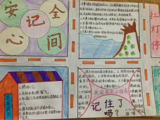 安全记心间手抄报版面设计图2