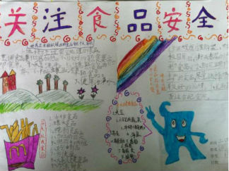 小学生食品安全手抄报版面设计图3
