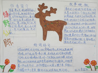 四年级绿野仙踪手抄报版面设计图2