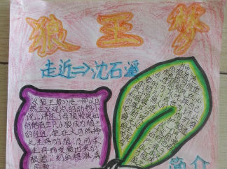 狼王梦手抄报版面设计图2