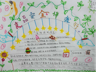 小学生食品安全手抄报版面设计图
