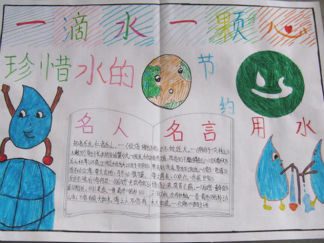 节约用水手抄报版面设计图10