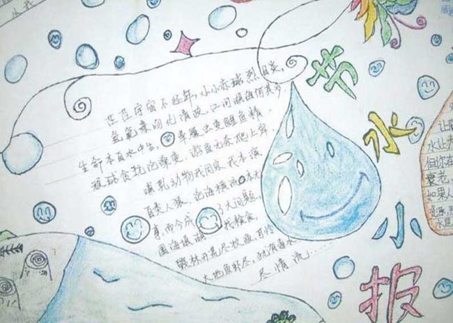 节约用水手抄报版面设计图15