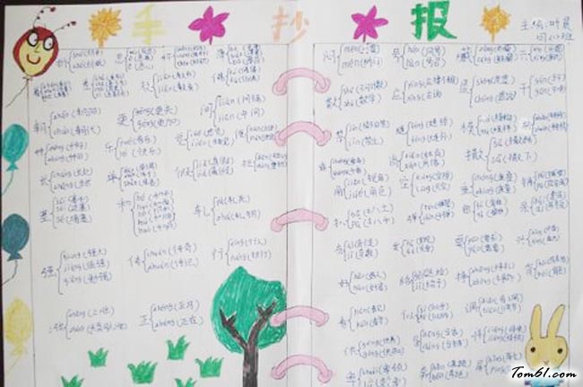 多音字手抄报版面设计图4图片1