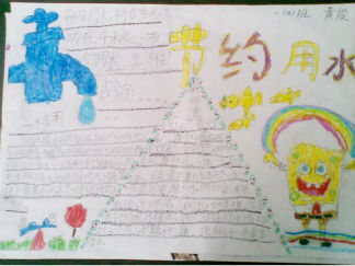 节约用水手抄报版面设计图11