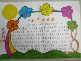 中秋节手抄报版面设计图8