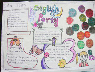 快乐英语手抄报版面设计图3