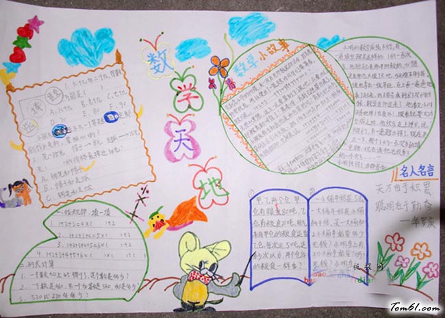 四年级数学手抄报版面设计图7图片1