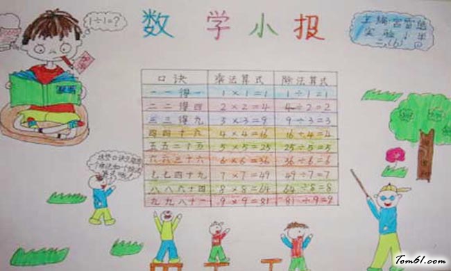 四年级数学手抄报版面设计图13图片1