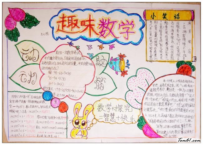 三年级趣味数学手抄报版面设计图5图片1