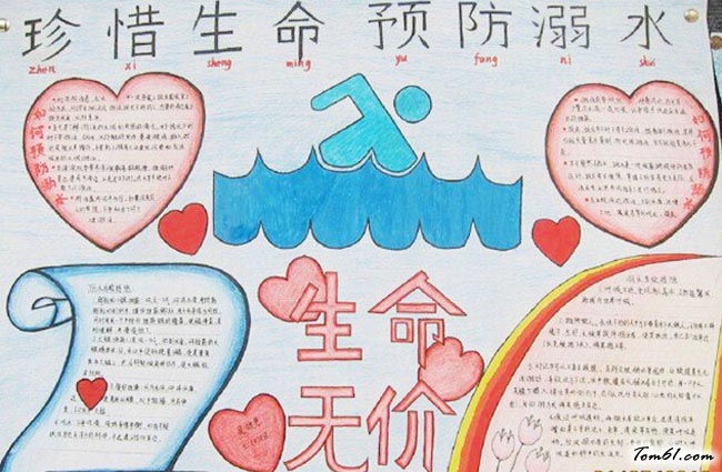 漂亮简单安全手抄报版面设计图2图片1