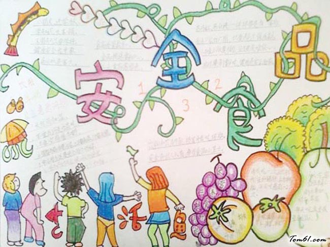 漂亮简单安全手抄报版面设计图5图片1