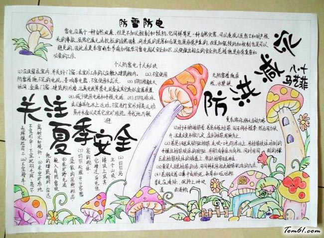 漂亮简单安全手抄报版面设计图13图片1