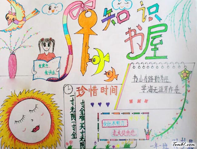 漂亮简单读书手抄报版面设计图8图片1