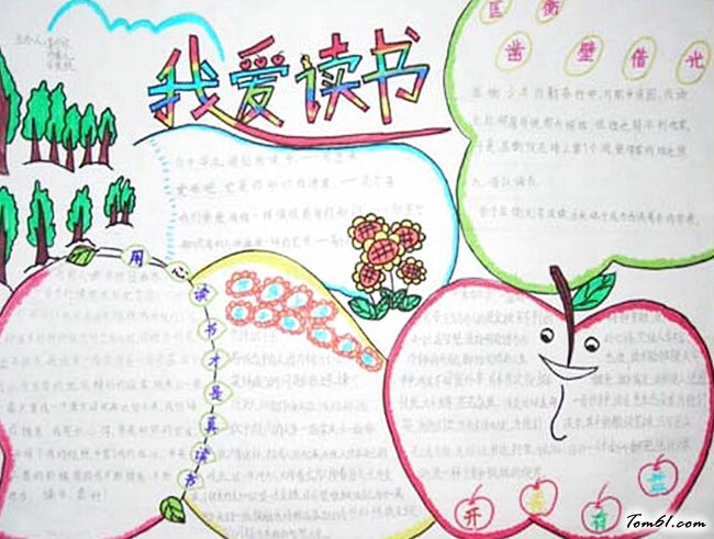 漂亮简单读书手抄报版面设计图9图片1