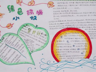 简单漂亮环保手抄报版面设计图2