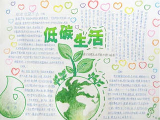 简单漂亮环保手抄报版面设计图3