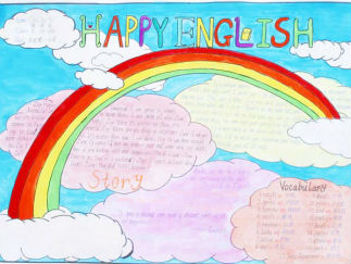 快乐英语手抄报版面设计图8