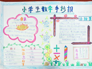 四年级趣味数学手抄报版面设计图2
