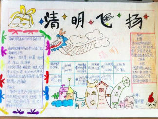 清明节漂亮手抄报版面设计图13