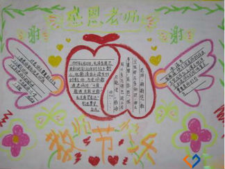 教师节中秋节手抄报版面设计图