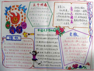 七一建党节手抄报版面设计图10