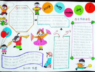 儿童节英语手抄报版面设计图9