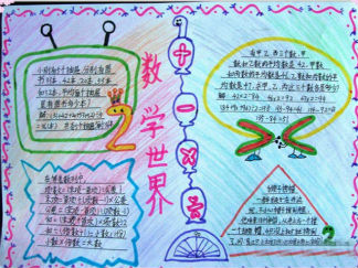 四年级数学手抄报版面设计图4