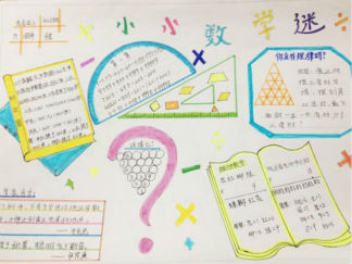 四年级趣味数学手抄报版面设计图