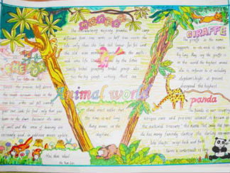 儿童节英语手抄报版面设计图8