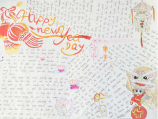 春节英语手抄报版面设计图10