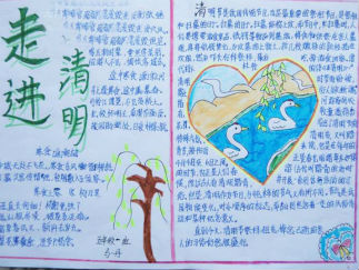 清明节漂亮手抄报版面设计图7