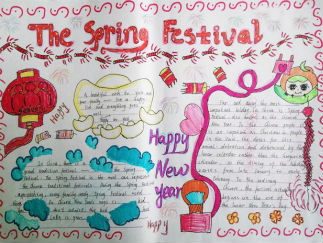 春节英语手抄报版面设计图7