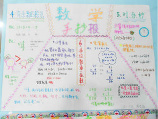 三年级趣味数学手抄报版面设计图12