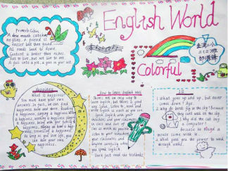 快乐英语手抄报版面设计图4