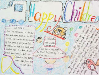 儿童节英语手抄报版面设计图7