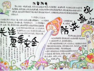 漂亮简单安全手抄报版面设计图13