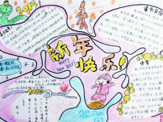 春节英语手抄报版面设计图11