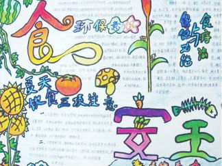 漂亮简单安全手抄报版面设计图11