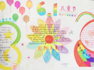 儿童节英语手抄报版面设计图6