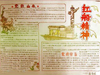 七一建党节手抄报版面设计图2