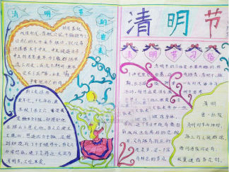 清明节漂亮手抄报版面设计图2