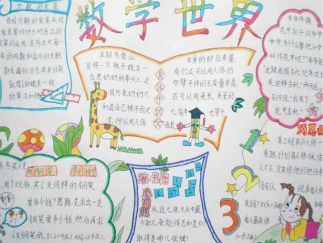 四年级数学手抄报版面设计图19