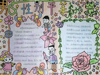 平等的手抄报版面设计图7