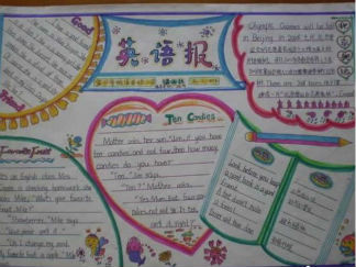 英语对话手抄报版面设计图