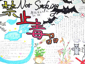 戒毒手抄报版面设计图4