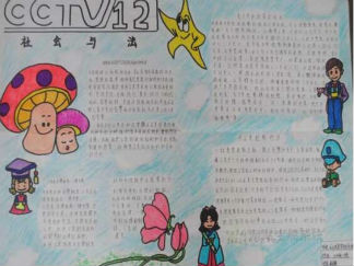 依法治校手抄报版面设计图4