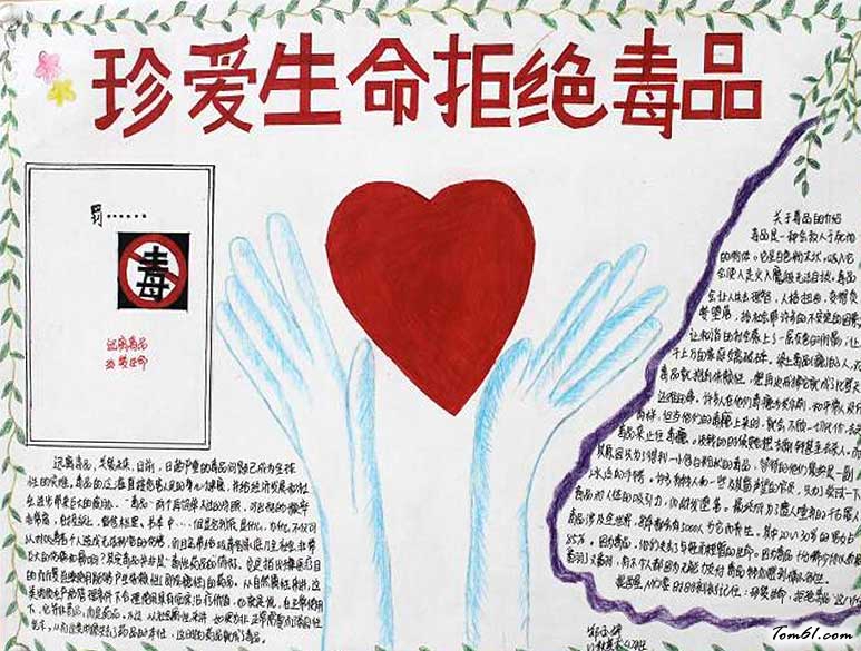 戒毒手抄报版面设计图3图片1